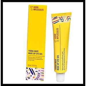 Good Molecules Wake Up Eye Gel with Yerba Mate Extract Full Size 0.5 Oz Sealed